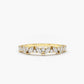 Slanted Marquise & Round Moissanite Wedding Band